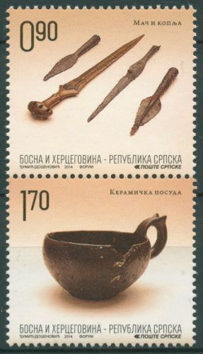 Bosnien-Herzegowina (Serb.Republik) 2014 Archäologische Funde 641/42 postfrisch