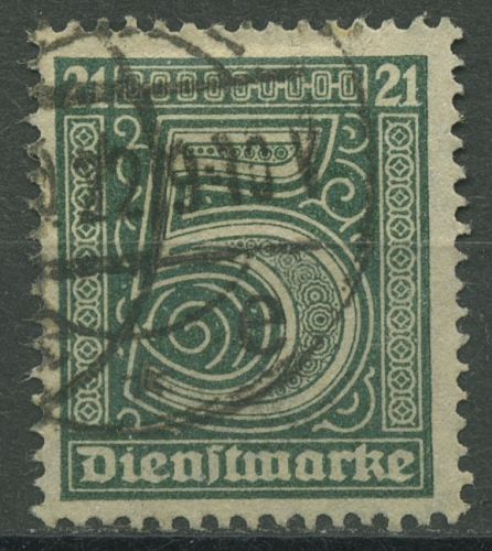 Deutsches Reich Dienstmarken 1920 für Preußen D 16 gestempelt geprüft