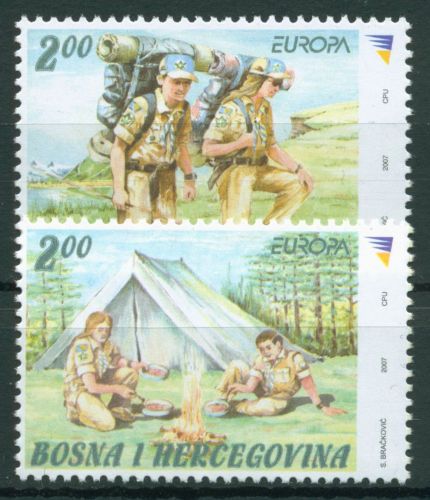 Bosnien-Herzegowina 2007 Europa CEPT Pfadfinder 476/77 postfrisch