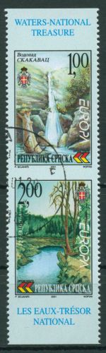 Bosnien-Herzegowina (Serb.Republik) 2001 Europa CEPT Wasser 200/01 gestempelt