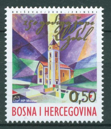 Bosnien-Herzegowina (Kroat. Post) 2006 Kirche Uzdol 181 postfrisch