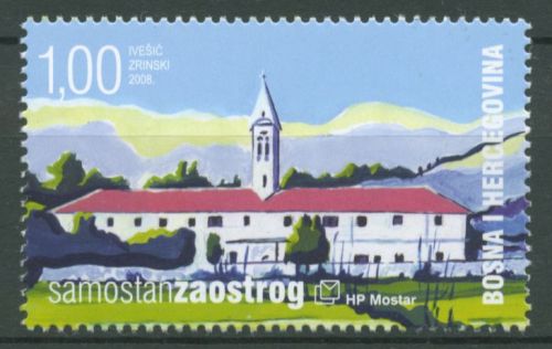 Bosnien-Herzegowina (Kroat. Post) 2008 Kloster Zaostrog 238 postfrisch