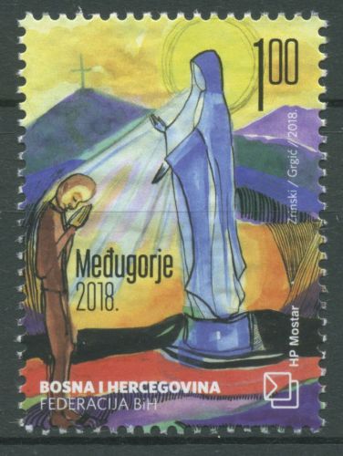 Bosnien-Herzegowina (Kroat. Post) 2018 Marienerscheinung 487 postfrisch