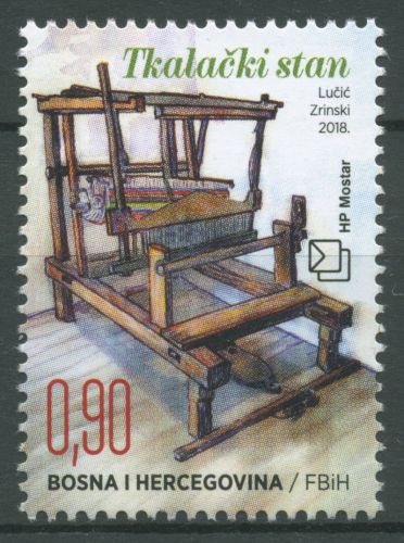 Bosnien-Herzegowina (Kroat. Post) 2018 Webstuhl 491 postfrisch