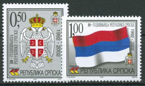 Bosnien-Herzegowina (Serb.Republik) 2002 Republik Wappen 230/31 postfrisch