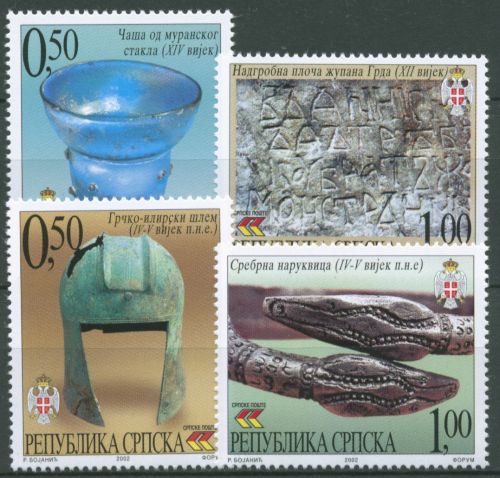 Bosnien-Herzegowina (Serb.Republik) 2002 Museumsgegenstände 251/54 postfrisch