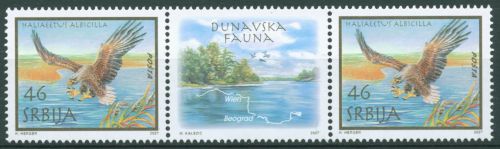 Serbien 2007 Tiere Vögel Seeadler 215 ZD Zf postfrisch