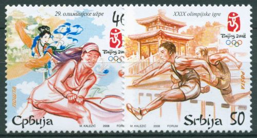 Serbien 2008 Olympische Sommerspiele Peking 237/38 postfrisch