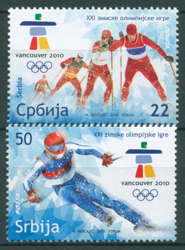 Serbien 2010 Olympische Winterspiele Vancouver 337/38 postfrisch