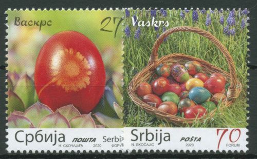 Serbien 2020 Ostern 923/24 postfrisch