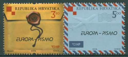 Kroatien 2008 Europa CEPT Der Brief 857/58 postfrisch