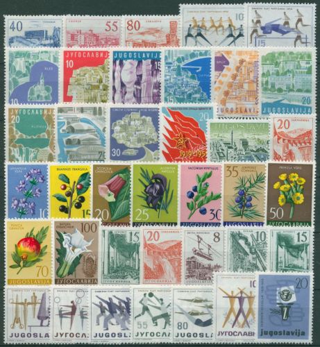 Jugoslawien 1959 Jahrgang komplett (871/908) postfrisch (SG62002)