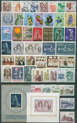 Jugoslawien 1961 Jahrgang komplett (941/89, Block 6/7) postfrisch (SG62003)