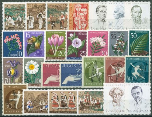 Jugoslawien 1957 Jahrgang komplett (812/38) postfrisch (G60207)
