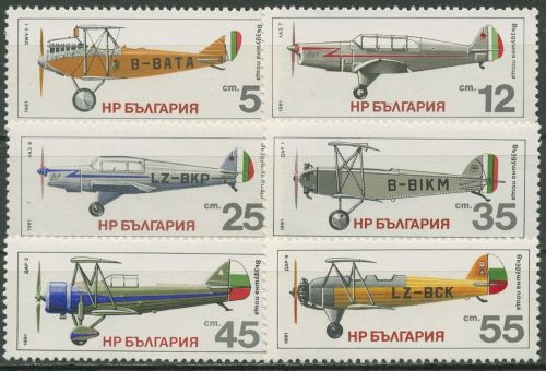 Bulgarien 1981 Flugzeuge Flugzeugbau 3005/10 postfrisch