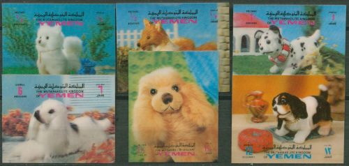 Jemen (Königreich) 1970 Spielzeughunde 1040/45 postfrisch