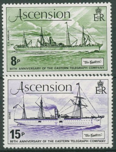 Ascension 1979 Schiffe Kabelleger 245 u. 247 postfrisch