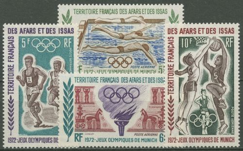 Afar und Issa 1972 Olympische Sommerspiele in München 68/71 postfrisch