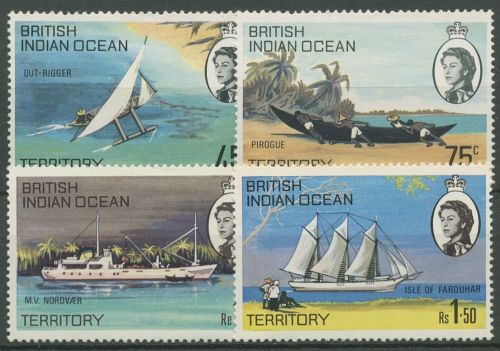 Brit. Territorium im Ind. Ozean 1969 Schiffe der Inseln 32/35 postfrisch