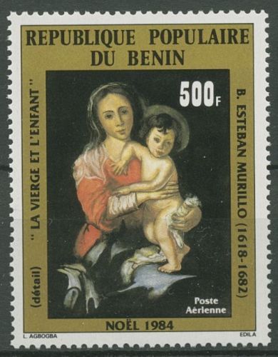 Benin 1984 Weihnachten Madonnengemälde 379 postfrisch