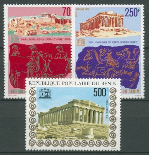 Benin 1978 UNESCO Erhaltung der Akropolis Athen 156/58 postfrisch