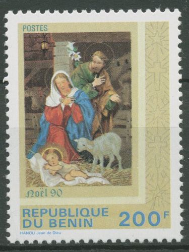 Benin 1990 Weihnachten Heilige Familie 501 postfrisch