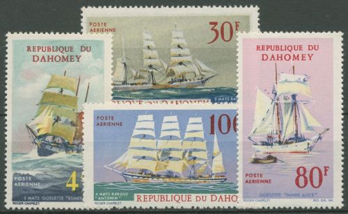Dahomey 1967 Segelschiffe 309/12 postfrisch