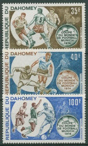 Dahomey 1973 Fußball-WM '74 in Deutschland 539/41 postfrisch