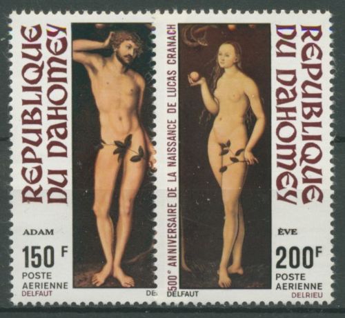 Dahomey 1972 500. Geburtstag von Lucas Cranach d. Ä. Maler 495/96 postfrisch