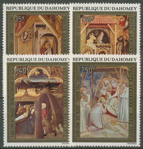 Dahomey 1972 Weihnachten Gemälde italienischer Maler 505/08 postfrisch