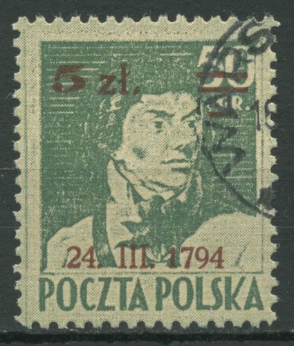 Polen 1945 Kosciuszko-Aufstand 398 gestempelt