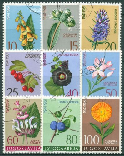 Jugoslawien 1961 Pflanzen Blumen 943/51 gestempelt