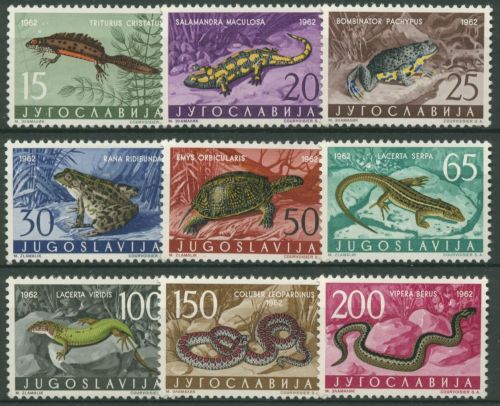 Jugoslawien 1962 Tiere Amphibien Reptilien 1007/15 postfrisch