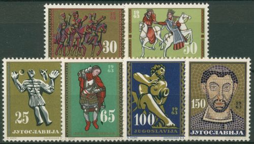 Jugoslawien 1963 Kunstgegenstände 1057/62 postfrisch