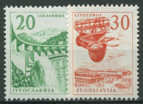 Jugoslawien 1965 Technik Architektur Kraftwerke 1131/32 postfrisch