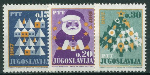 Jugoslawien 1966 Weihnachten Neujahr 1188/90 postfrisch
