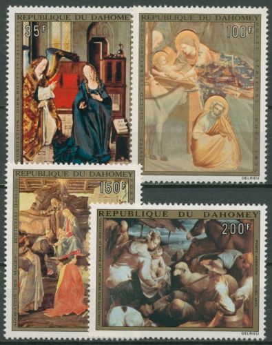 Dahomey 1973 Weihnachten Gemälde 544/47 postfrisch