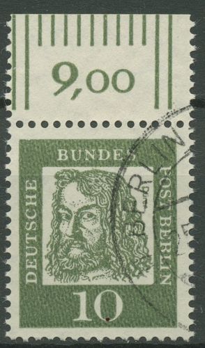Berlin 1961 Bedeutende Deutsche mit Oberrand 202 OR gestempelt