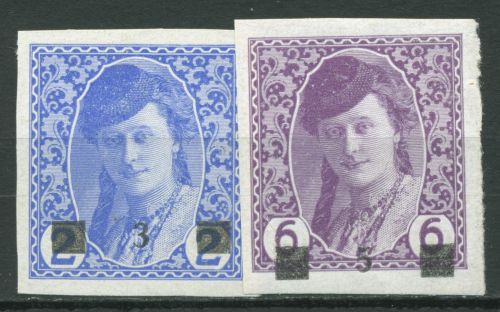 Jugoslawien 1918 Zeitungsmarke Bosnien/Herzegowina 21/22 mit Falz