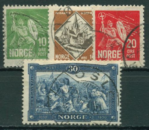 Norwegen 1930 König Olaf II Gemälde 155/58 gestempelt