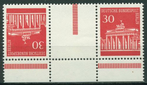 Berlin Zusammendrucke 1970 Brandenburger Tor KZ 3b.5 UR postfrisch