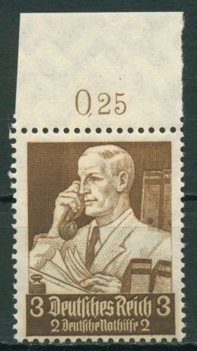 Deutsches Reich 1934 Dt. Nothilfe: Berufsstände mit Oberrand 556 OR postfrisch