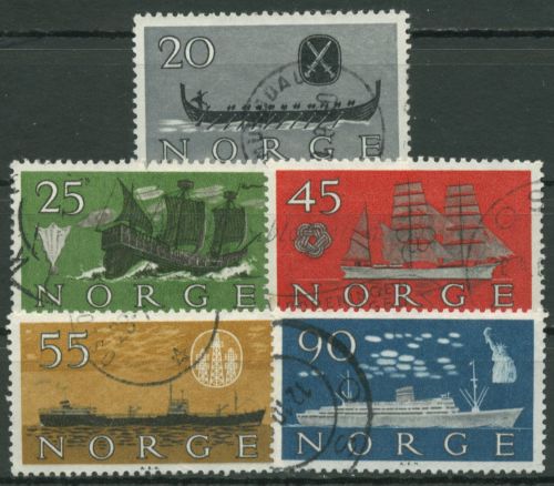 Norwegen 1960 Schiffe 444/48 gestempelt