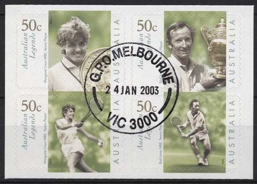 Australien 2003 Australien-Legend-Preis Sport Tennis 2204/07 gestempelt