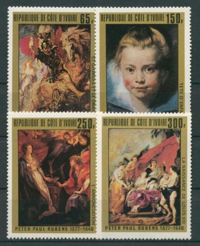 Elfenbeinküste 1978 Peter Paul Rubens Gemälde 537/40 postfrisch