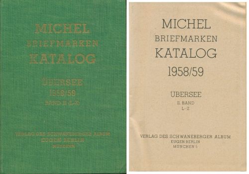 MICHEL ÜBERSEE Katalog 1958/59 Band II (L-Z), gebraucht (Z3506)
