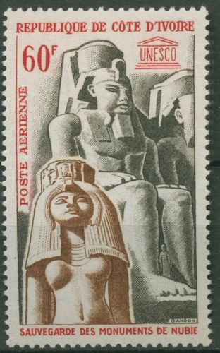 Elfenbeinküste 1964 UNESCO Nubische Denkmäler Statuen 264 postfrisch