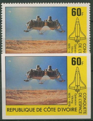 Elfenbeinküste 1981 Raumfahrt Marssonde Viking 680 A/B postfrisch