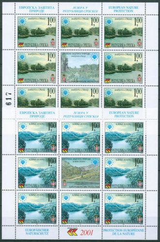 Bosnien-Herzegowina (Serb.Rep.) 2001 Naturschutz 222/23 K postfrisch (C66311)