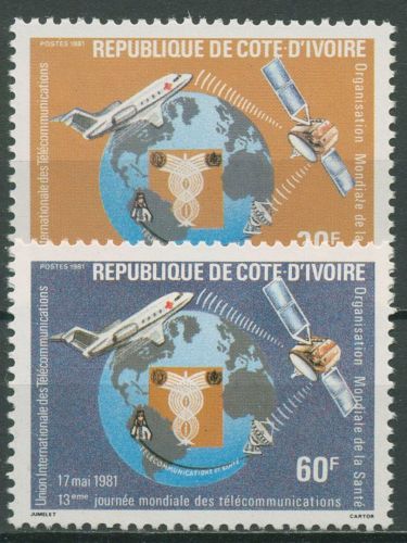 Elfenbeinküste 1981 Weltfernmeldetag 678/79 postfrisch